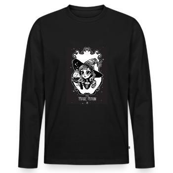 Magic Potion oracle - Men's Premium Organic Long Sleeve Shirt - black - Front - Nico (187cm)