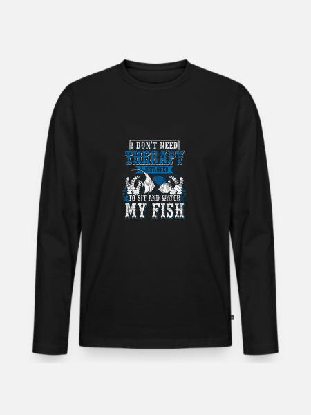 aquarium - Men's Premium Organic Long Sleeve Shirt - black