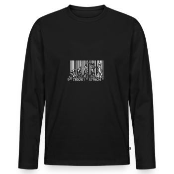 Evolution Darwin Research Science Gift - Men's Premium Organic Long Sleeve Shirt - black - Front - Nico (187cm)