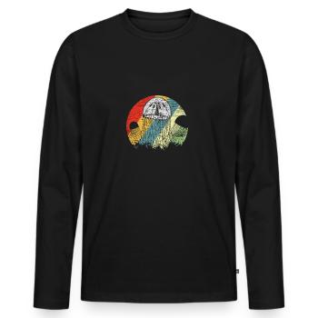 jellyfish - Men's Premium Organic Long Sleeve Shirt - black - Front - Nico (187cm)