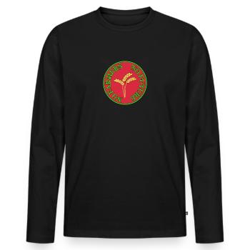 No Farmers, no future. Protest Slogan Peasant Protest - Men's Premium Organic Long Sleeve Shirt - black - Front - Nico (187cm)