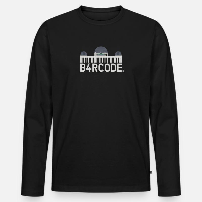 B4RCODE. Los Angeles - Männer Premium Bio Langarmshirt - Schwarz