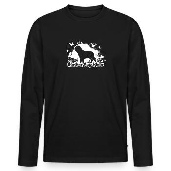 MASTINO NAPOLETANO Hunde Hund Wilsigns - Männer Premium Bio Langarmshirt - Schwarz - Vorne - Nico (187cm)