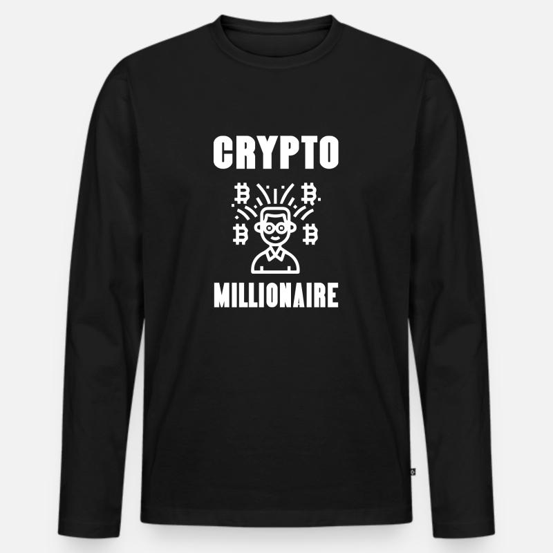 E-Scooter E-Roller Scooter - Men's Premium Organic Long Sleeve Shirt - black
