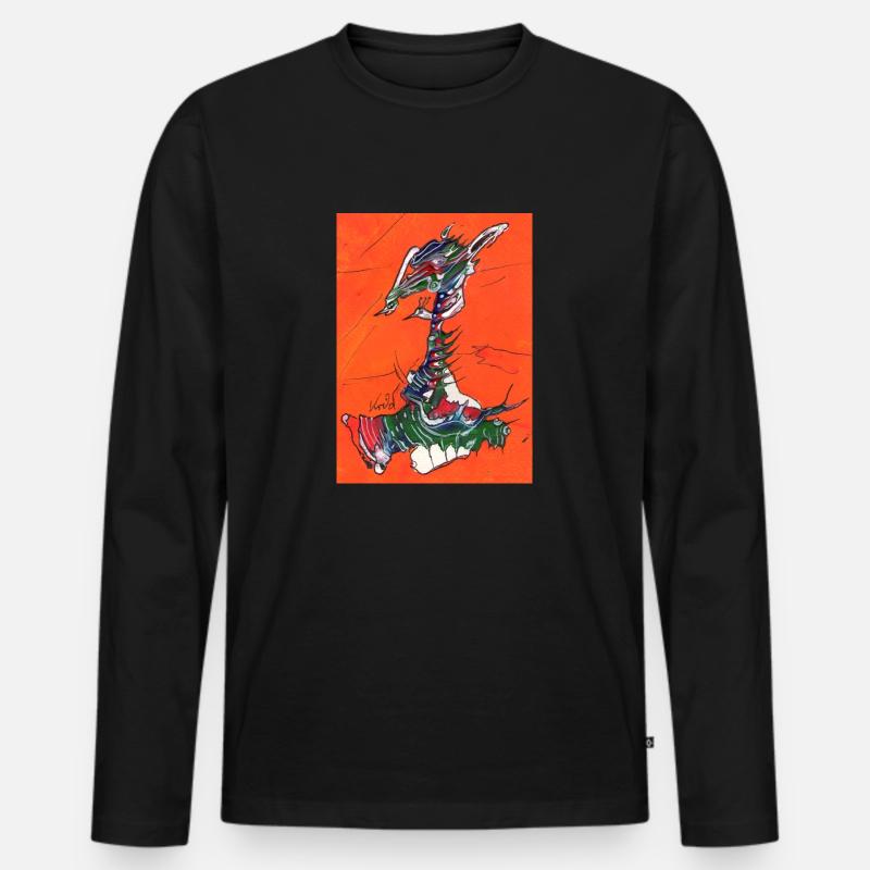 SPASStasie - Männer Premium Bio Langarmshirt - Schwarz