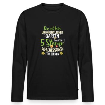 Retro Gärtner Garten Gärtner Hobbygärtner - Männer Premium Bio Langarmshirt - Schwarz - Vorne - Nico (187cm)