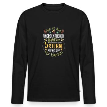 Retro Gärtner Garten Gärtner Hobbygärtner - Männer Premium Bio Langarmshirt - Schwarz - Vorne - Nico (187cm)