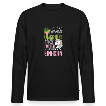 Garten Hobbygärtner Gärtner Gärtnerin Gartenarbeit - Männer Premium Bio Langarmshirt - Schwarz - Vorne - Nico (187cm)