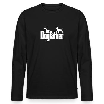 The Dogfather : Chihuahua (Hell) - T-shirt manches longues Premium bio Homme - noir - Devant - Nico (187cm)
