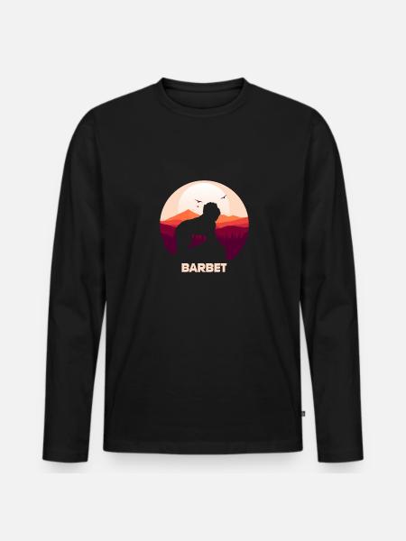 Barbet - Men's Premium Organic Long Sleeve Shirt - black