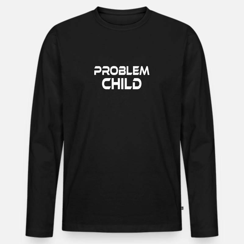 PROBLEM CHILD - Männer Premium Bio Langarmshirt - Schwarz