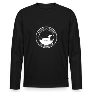 Dachshund Jagdgebrauchshund Jagdhunde Wilsigns - Männer Premium Bio Langarmshirt - Schwarz - Vorne - Nico (187cm)