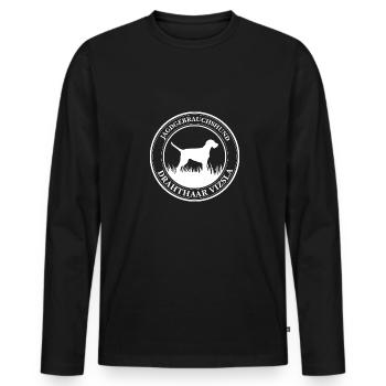 Drahthaar Vizsla Jagdgebrauchshund Hunde Wilsigns - Männer Premium Bio Langarmshirt - Schwarz - Vorne - Nico (187cm)