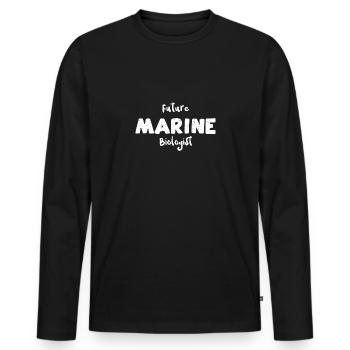 Future Marine Biologist - Science - Men's Premium Organic Long Sleeve Shirt - black - Front - Nico (187cm)