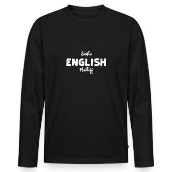 Santa Deutsch Mastiff - Dogs - Men's Premium Organic Long Sleeve Shirt - black - Front - Nico (187cm)