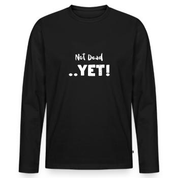 Not Dead .. Yet! - Animal - Men's Premium Organic Long Sleeve Shirt - black - Front - Nico (187cm)