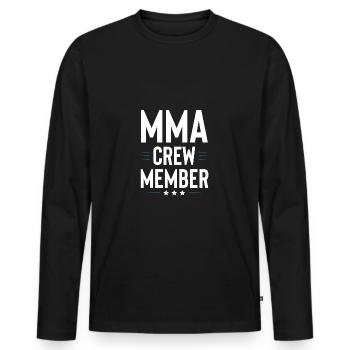 Équipe de MMA - T-shirt manches longues Premium bio Homme - noir - Devant - Nico (187cm)
