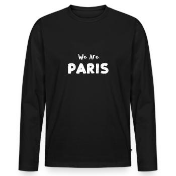 We Are Paris - Soccer - Men's Premium Organic Long Sleeve Shirt - black - Front - Nico (187cm)