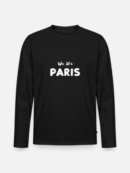 We Are Paris - Soccer - Men's Premium Organic Long Sleeve Shirt - black