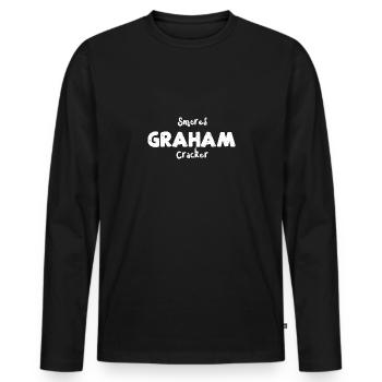 Smores Graham Cracker - Camping - Männer Premium Bio Langarmshirt - Schwarz - Vorne - Nico (187cm)