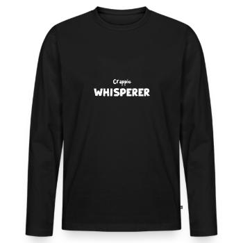 Crappie Whisperer - Poisson - T-shirt manches longues Premium bio Homme - noir - Devant - Nico (187cm)