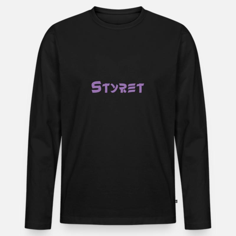 Styret - Männer Premium Bio Langarmshirt - Schwarz