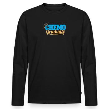 Chemo -Absolventen Chemotherapie -Krebsbewusstsein - Männer Premium Bio Langarmshirt - Schwarz - Vorne - Nico (187cm)