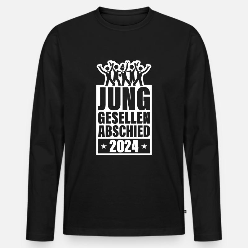 Junggesellen Abschied 2024 Jga - Männer Premium Bio Langarmshirt - Schwarz