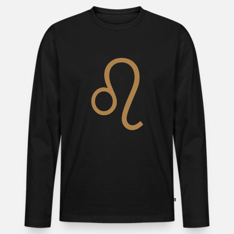 leo vectoriel - Männer Premium Bio Langarmshirt - Schwarz
