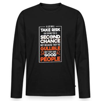 Horoscope Astrology Ascendant - Men's Premium Organic Long Sleeve Shirt - black - Front - Nico (187cm)