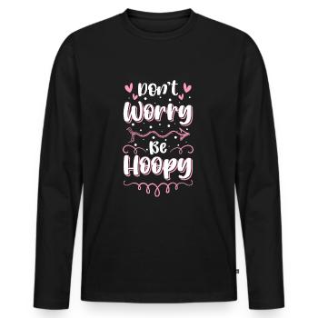 Hooping Hoop Trend Woman - Men's Premium Organic Long Sleeve Shirt - black - Front - Nico (187cm)