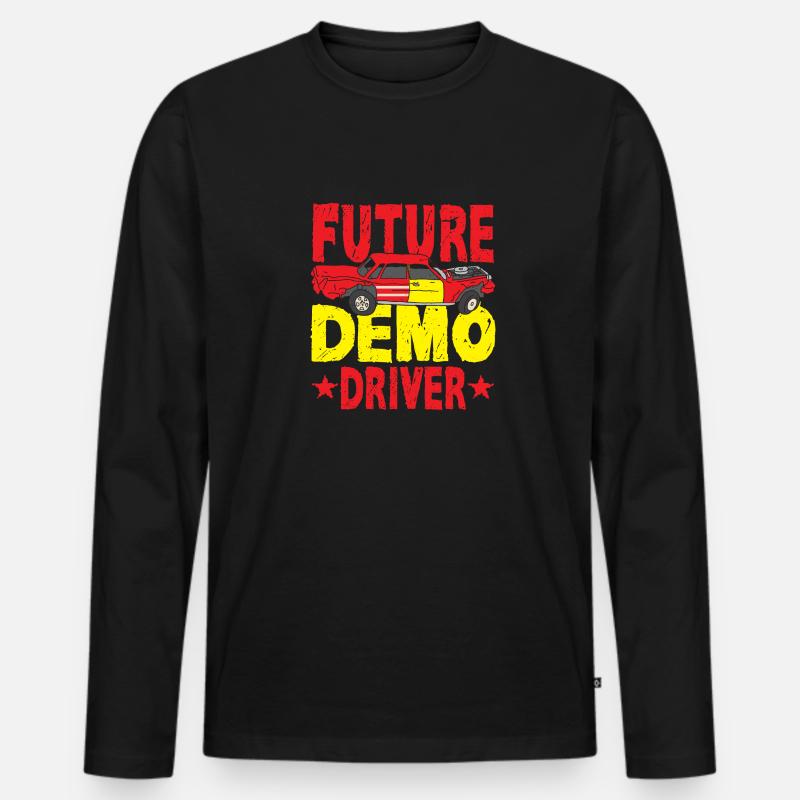 Future Demo Driver Demolition Derby - Männer Premium Bio Langarmshirt - Schwarz