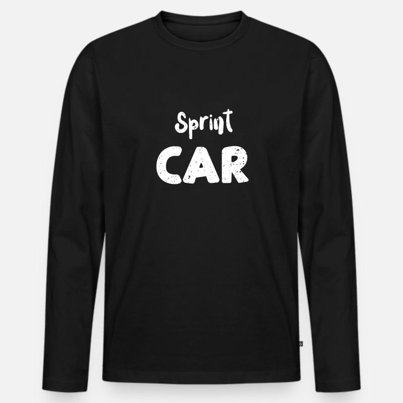 Sprint Car - Racing - Männer Premium Bio Langarmshirt - Schwarz