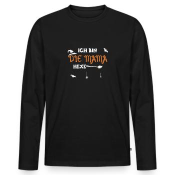 Ich Bin Die Mama Hexe - Halloween - Männer Premium Bio Langarmshirt - Schwarz - Vorne - Nico (187cm)