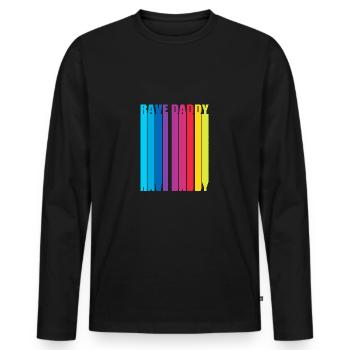 Rave Raver Musique techno Techno basse Table de mixage - T-shirt manches longues Premium bio Homme - noir - Devant - Nico (187cm)