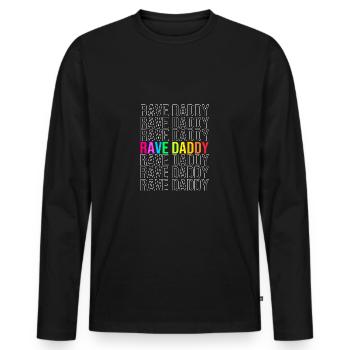 Rave Raver Musique techno Techno basse Table de mixage - T-shirt manches longues Premium bio Homme - noir - Devant - Nico (187cm)