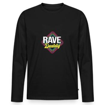 Rave Raver Musique techno Techno basse Table de mixage - T-shirt manches longues Premium bio Homme - noir - Devant - Nico (187cm)