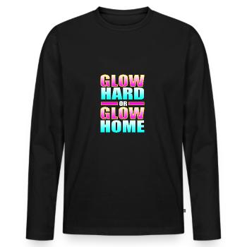 Rave Raver Musique techno Techno basse Table de mixage - T-shirt manches longues Premium bio Homme - noir - Devant - Nico (187cm)