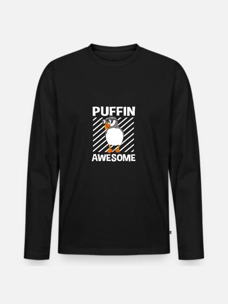 Papageientaucher Puffin - Men's Premium Organic Long Sleeve Shirt - black