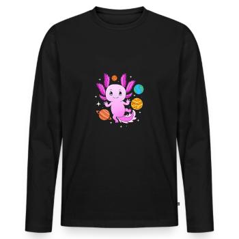 Gothique pastel - T-shirt manches longues Premium bio Homme - noir - Devant - Nico (187cm)