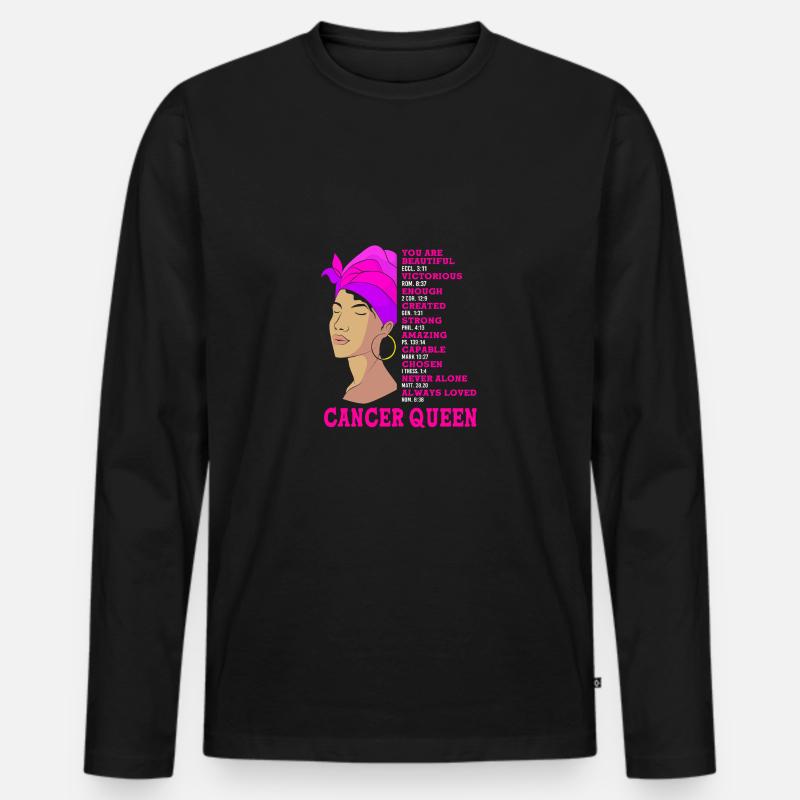 Sternzeichen Krebs - Männer Premium Bio Langarmshirt - Schwarz