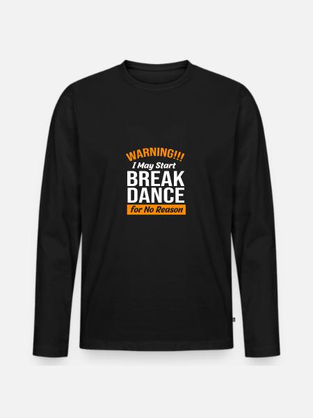 Breakdancing - Men's Premium Organic Long Sleeve Shirt - black