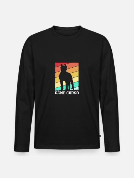 Cane Corso - Men's Premium Organic Long Sleeve Shirt - black