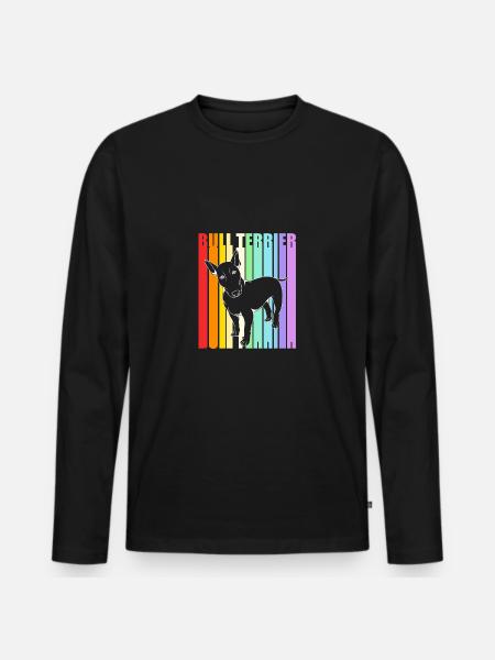 Bull terrier - Men's Premium Organic Long Sleeve Shirt - black