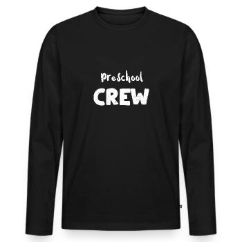 Preschool Crew - Preschool - Men's Premium Organic Long Sleeve Shirt - black - Front - Nico (187cm)