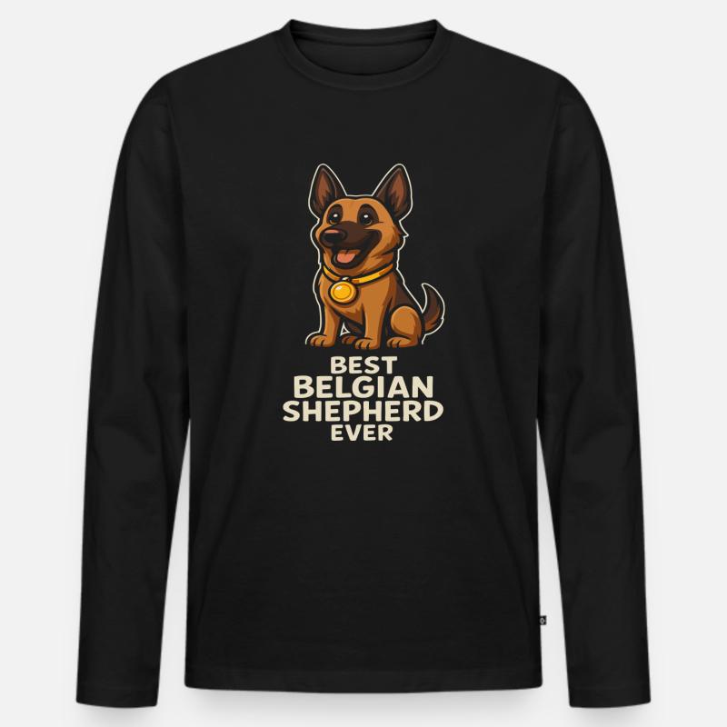 Bester Belgischer Schäferhund Aller Zeiten - Männer Premium Bio Langarmshirt - Schwarz