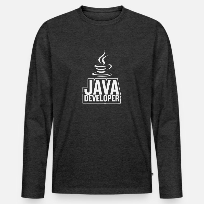 Café Java Developer Coffee T-shirt manches longues Premium bio Homme