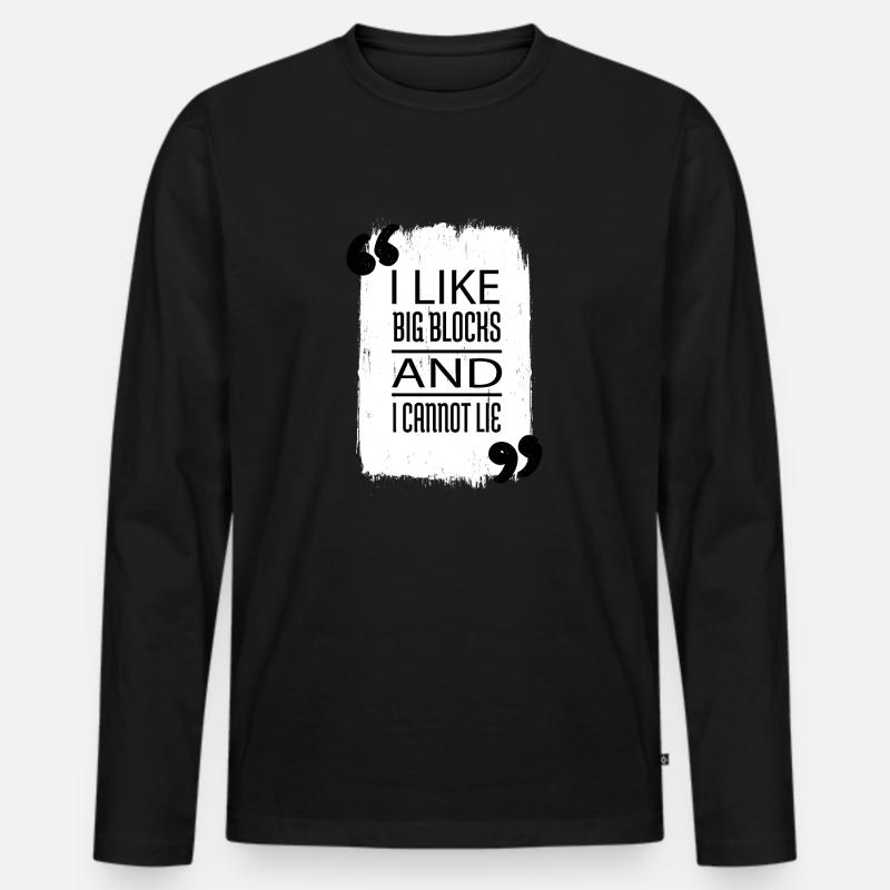 birthday present statement motocycle - Männer Premium Bio Langarmshirt - Schwarz