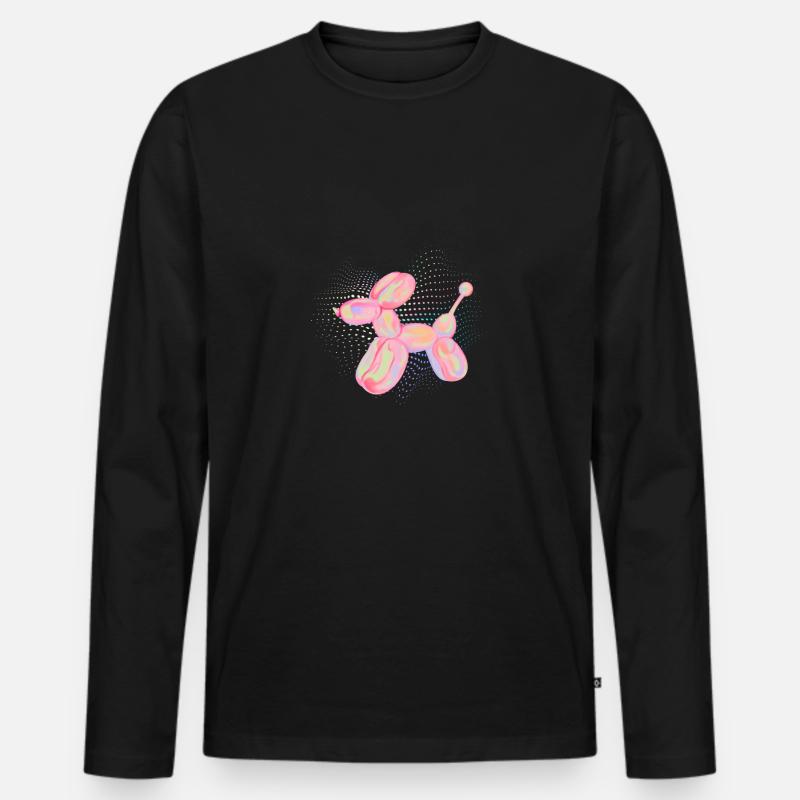 BubbleDog - Männer Premium Bio Langarmshirt - Schwarz