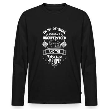 Tailor Lingerie Closer - Men's Premium Organic Long Sleeve Shirt - black - Front - Nico (187cm)